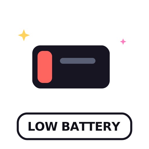 LOW BATTERY G7 sticker