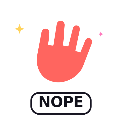 NOPE G7 sticker