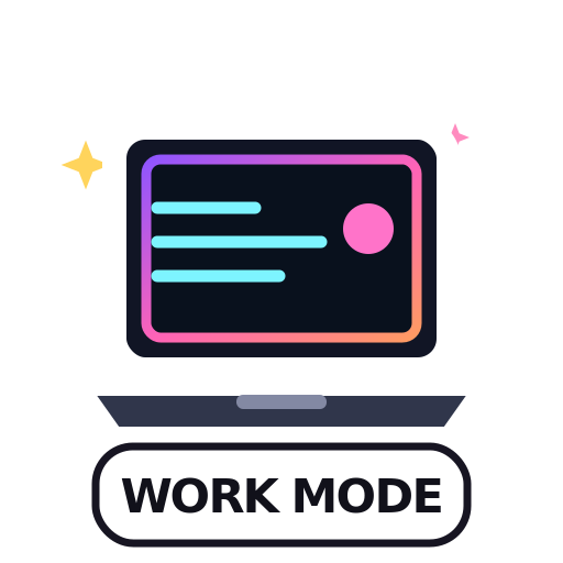 WORK MODE G7 sticker